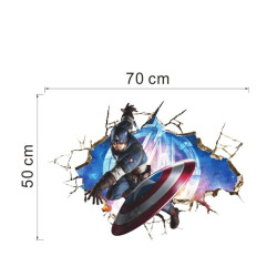 Samolepka na zeď Kapitán Amerika