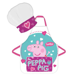Dětská zástěra s kuchařskou čepicí Prasátko Pepina | Peppa Pig