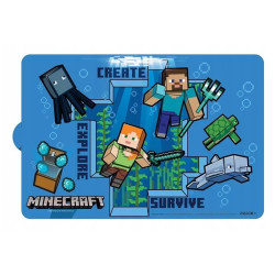 Jídelní Podložka Minecraft modrá 43x28 cm
