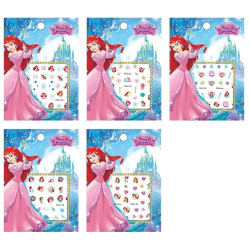 Nálepky na nehty princezna Ariel 5 sad