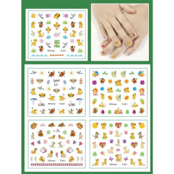 Nálepky na nehty Lví Král 5 sad