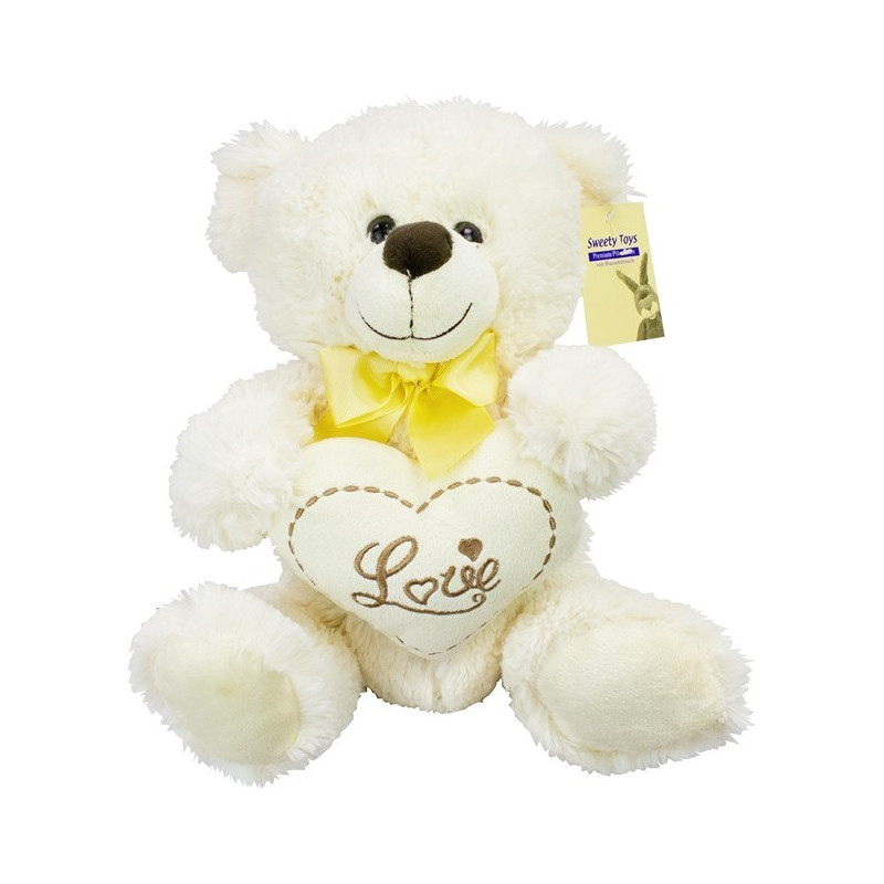 Plyšák Krémový Medvídek Love 30 cm