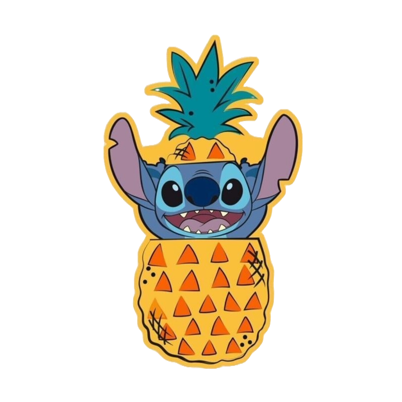 3D Polštářek Stitch v Ananasu