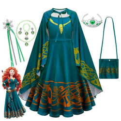 Dětské dívčí šaty Merida Rebelka a doplňky 110 - 130