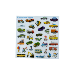 Znovupoužitelné samolepky pro děti Vehicles
