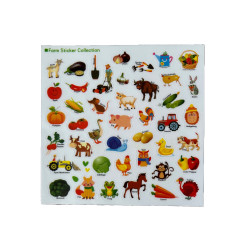 Znovupoužitelné samolepky pro děti Farm