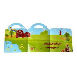 Znovupoužitelné samolepky pro děti Farm