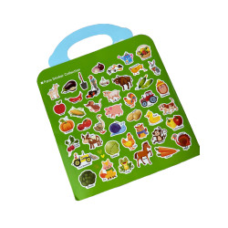 Znovupoužitelné samolepky pro děti Farm