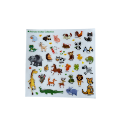 Znovupoužitelné samolepky pro děti Animals