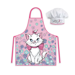 Dětská zástěra s kuchařskou čepicí Kočka Marie Aristokočky