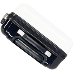 Krásný bíločerný cestovní kabinový kufr Marvel s kolečky