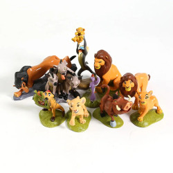 Figurky Lví Král 9 ks s podstavcem