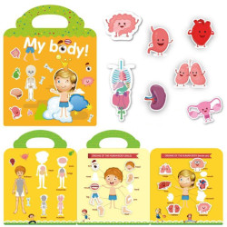 Znovupoužitelné samolepky pro děti My Body
