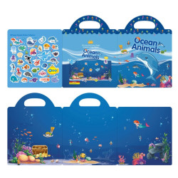 Znovupoužitelné samolepky pro děti Ocean Animals