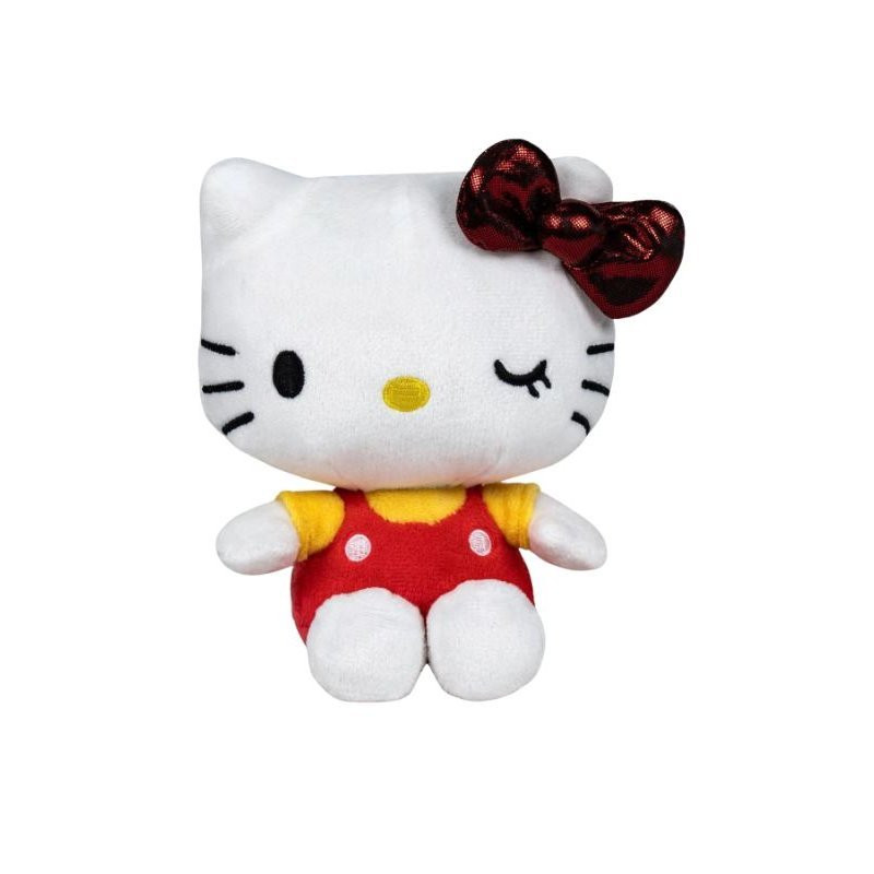 Červená - Plyšák Hello Kitty 50. výročí 37 cm