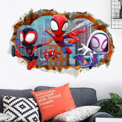 Samolepka na zeď Spidey | Ghost | Miles Morales