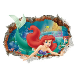 Samolepka na zeď Ariel Malá Mořská Víla