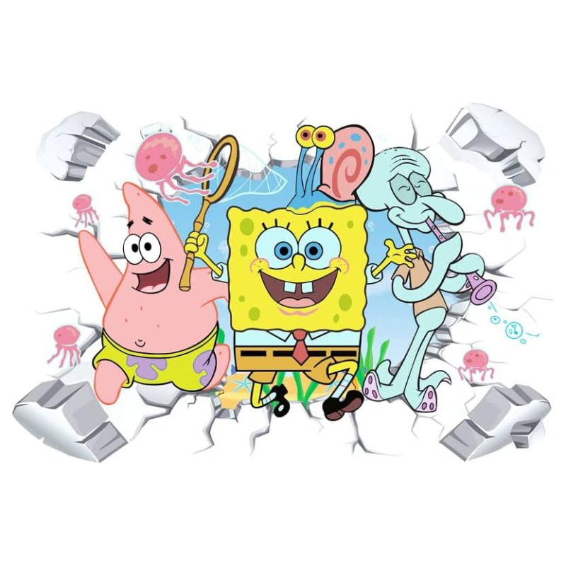 Samolepka na zeď Spongebob