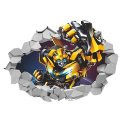 Samolepka na zeď Transformers Bumblebee 50x70 cm
