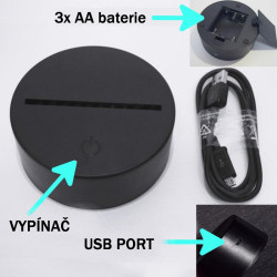 3D LED Lionel Messi pro fotbalisty