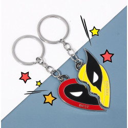 Přívěsek na klíče Deadpool & Wolverine 2 ks