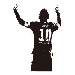 Samolepka na zeď fotbalista Lionel Messi 42 x 58 cm
