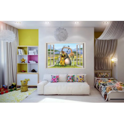 Samolepka na zeď Madagaskar 50x70 cm