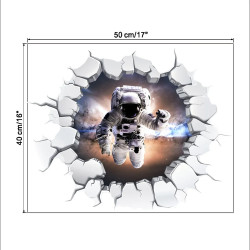 Samolepka na zeď Astronaut 40x50 cm