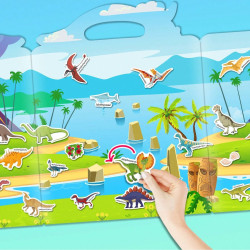 Znovupoužitelné samolepky pro děti Dinosaurs II