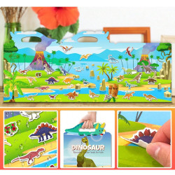 Znovupoužitelné samolepky pro děti Dinosaurs II