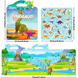 Znovupoužitelné samolepky pro děti Dinosaurs II