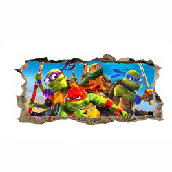 Samolepka na zeď Želvy Ninja 50x70 cm