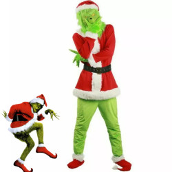 Kostým Grinch Santa pro dospělé