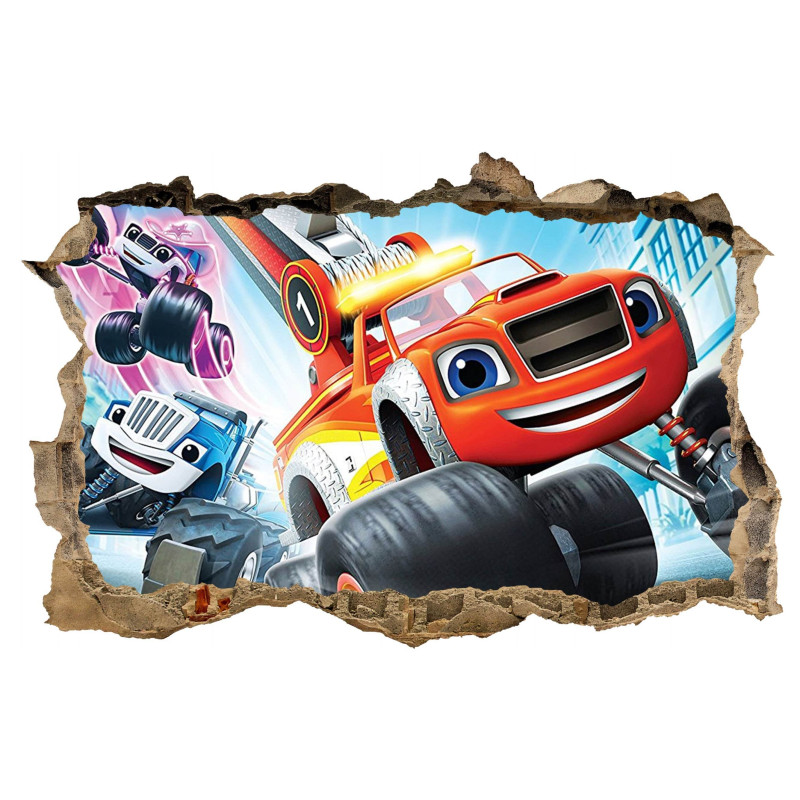 Samolepka na zeď Plamínek | Čtyřkoláci 50x70 cm