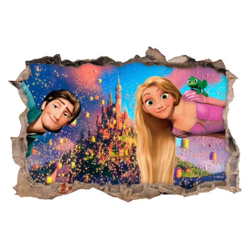 Samolepka na zeď Locika | Na Vlásku 50x70 cm