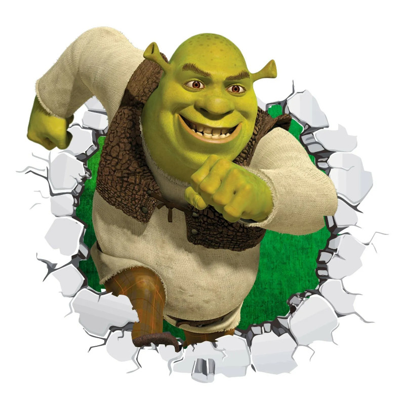 Samolepka na zeď Shrek Zlobr 50x50 cm