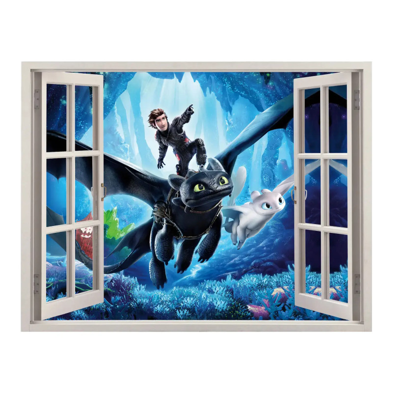 Samolepka na zeď Jak Vycvičit Draka 50x70 cm