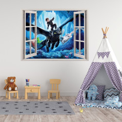 Samolepka na zeď Jak Vycvičit Draka 50x70 cm