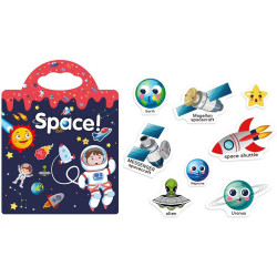 Znovupoužitelné samolepky pro děti Space
