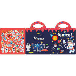 Znovupoužitelné samolepky pro děti Space