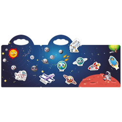 Znovupoužitelné samolepky pro děti Space