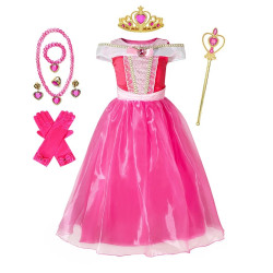 Dětské dívčí šaty Šípková Růženka a doplňky 110 - 130 II