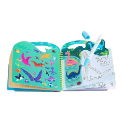 Interaktivní knížka malování vodou pro děti Dinosaurs