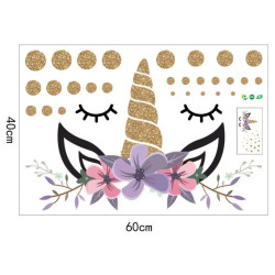 Samolepka na zeď Jednorožec | Unicorn 40x60 cm