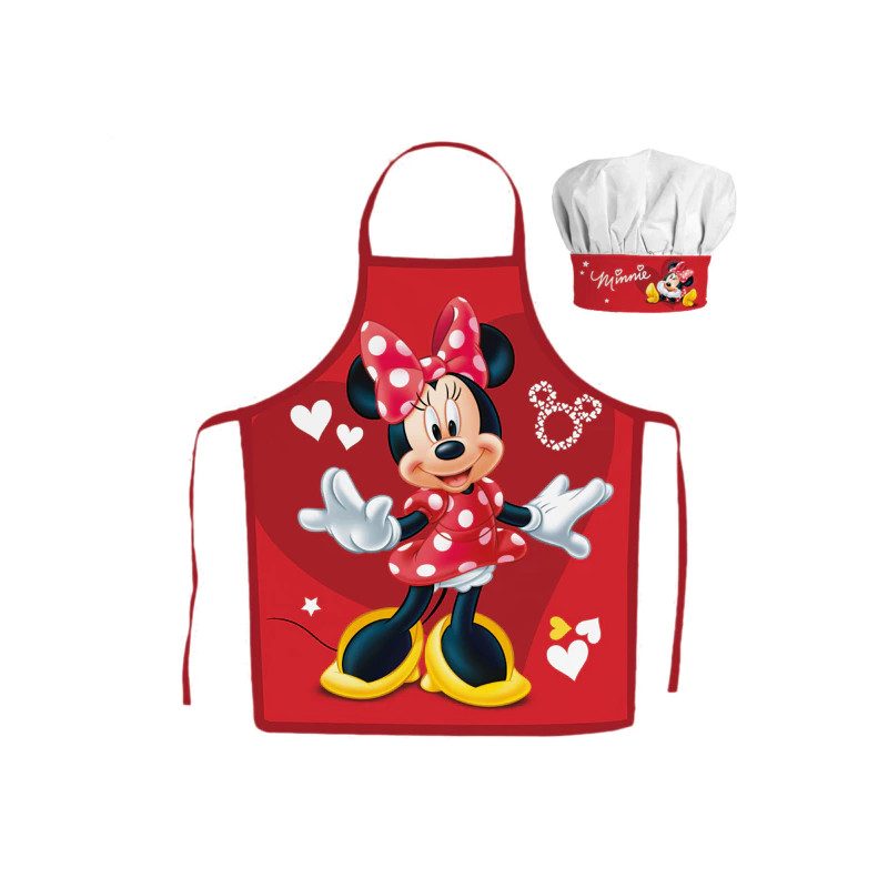 Dětská zástěra s kuchařskou čepicí Minnie
