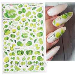Nálepky na nehty Lime
