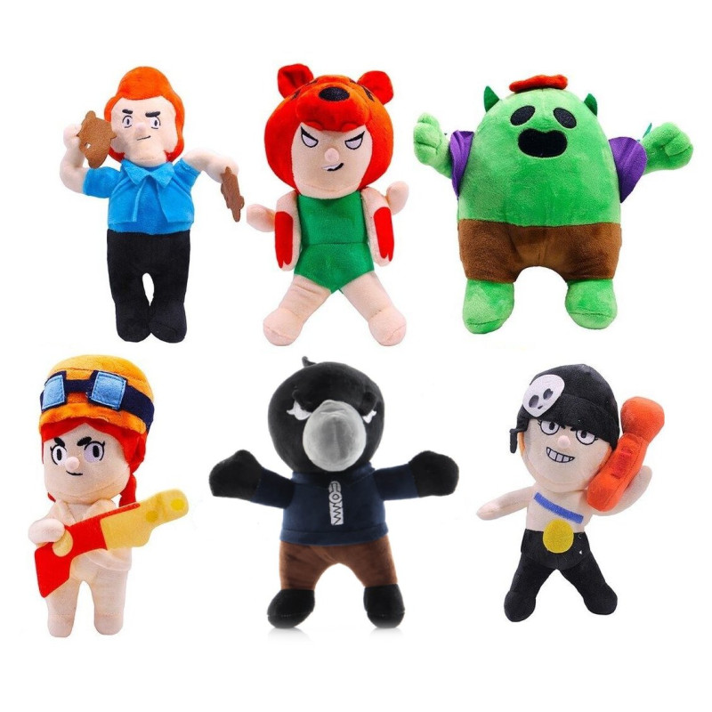SET Plyšáci Brawl Stars 6 ks 20 cm