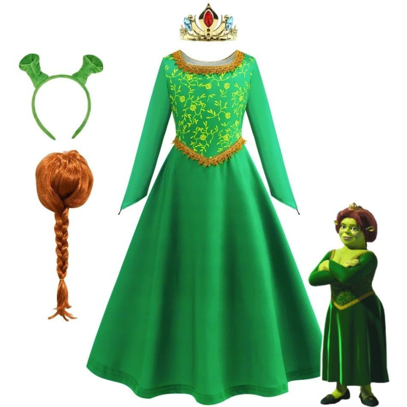 Dětské dívčí šaty Fiona | Shrek a doplňky 120 - 140