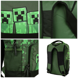 Dětský Batoh Green Creeper Minecraft 35 cm