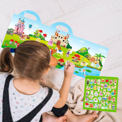 Znovupoužitelné samolepky pro děti Fairy Tale